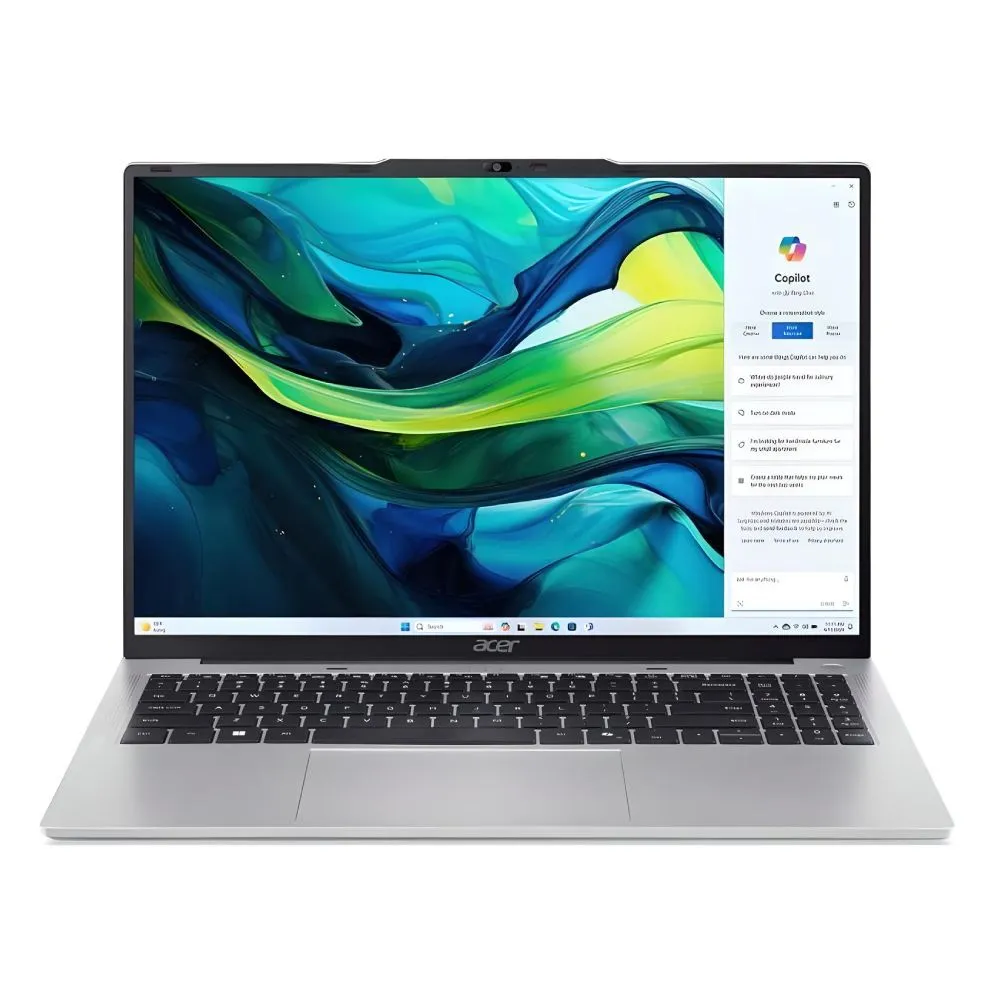 Noutbuk Acer Aspire Lite 16 / i3-1305U / 8 GB / SSD 512 GB / 16", Silver