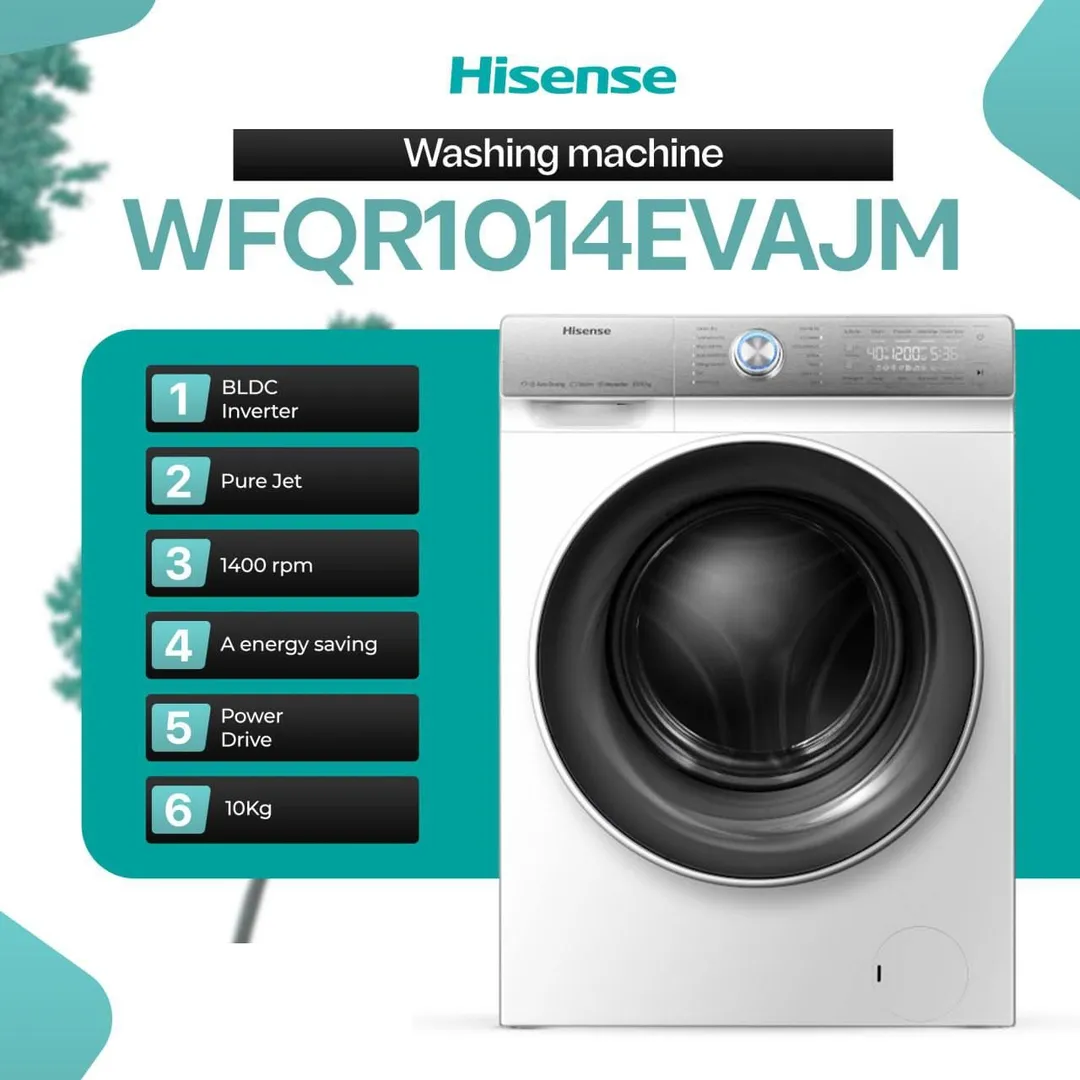 Kir yuvish mashinasi Hisense WFQR1014EVAJM, oq
