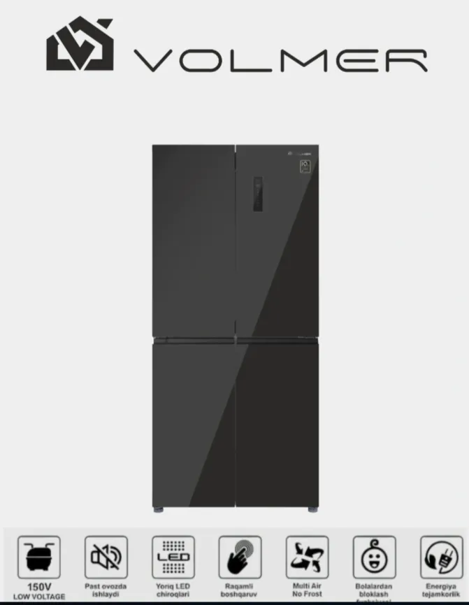 Muzlatgich Volmer VN-460BSI, qora