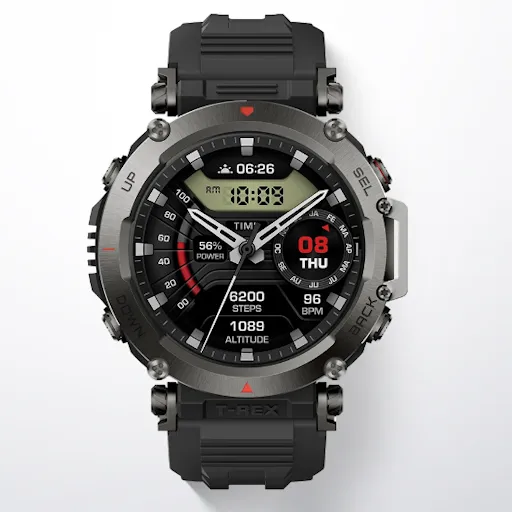 Aqlli soat Amazfit T-Rex Ultra, qora