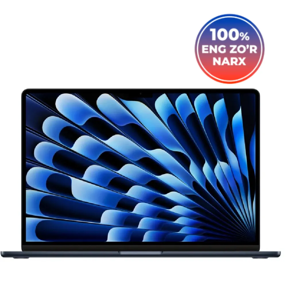 Noutbuk Apple MacBook Air M4 15" (2025) / M4 / 16 GB / SSD 256 GB / 15,3″, Midnight