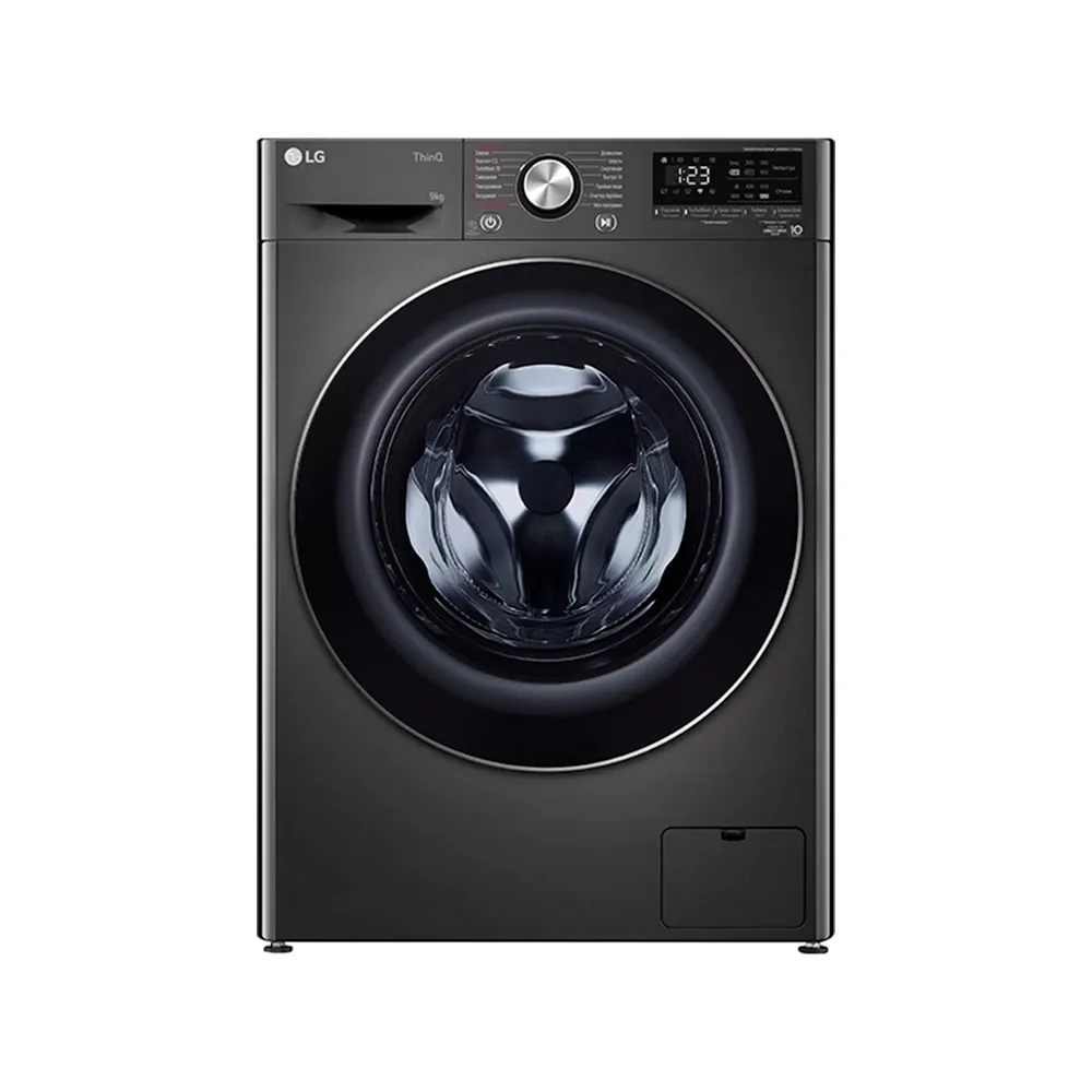 Kir yuvish mashinasi LG F2V9FW9P AI DD™ / TurboWash™360˚ / Steam+, qora