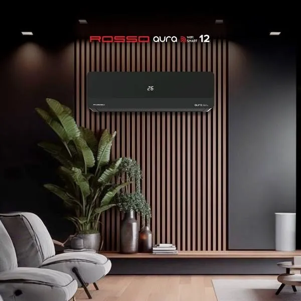 Konditsioner Rosso AURA 12 TEN WiFi SMAR, qora