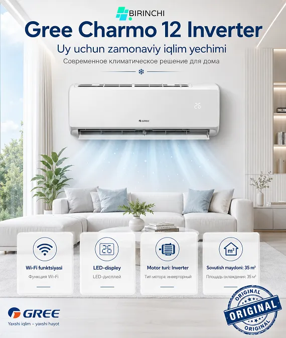 Konditsioner Gree Charmo 12 Inverter WiFi, oq
