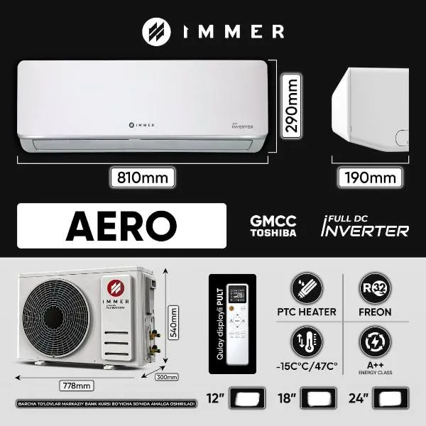 Konditsioner Immer AERO 12 Inv, oq