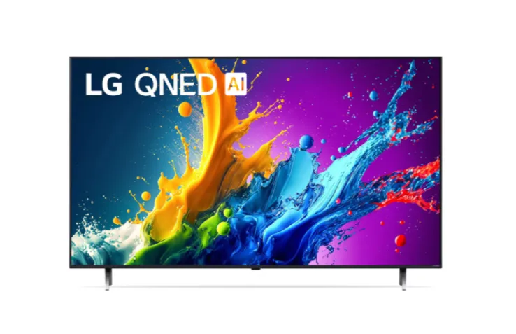 Televizor LG 75QNED80T6A, qora