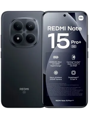 Smartfon Xiaomi Redmi Note 15 Pro plus 5G 12/512 GB, Black