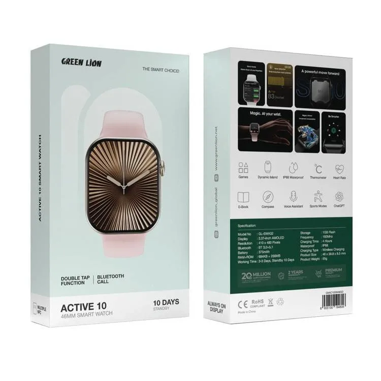 Aqlli soat Green Lion Active SE 46, zolotistiy