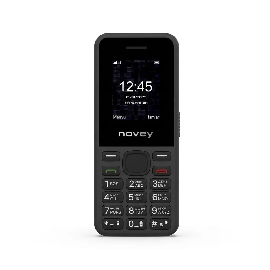 Knopochniy telefon Novey 101, qora