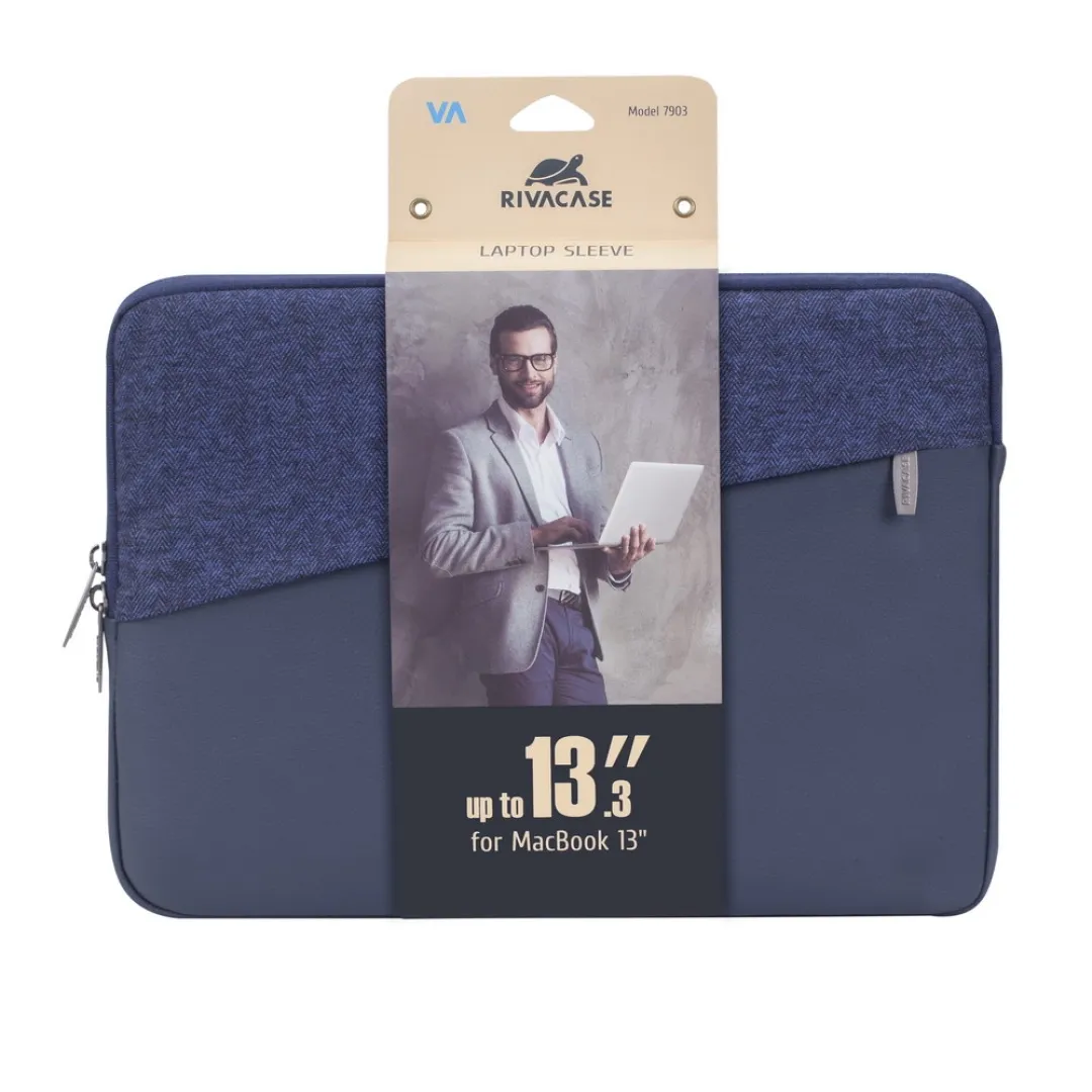 Noutbuk uchun g‘ilof RivaCase 7903 blue 13.3" (4260403573402)