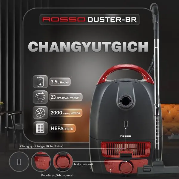 Changyutgich Rosso CA4514-BR, qizil-qora