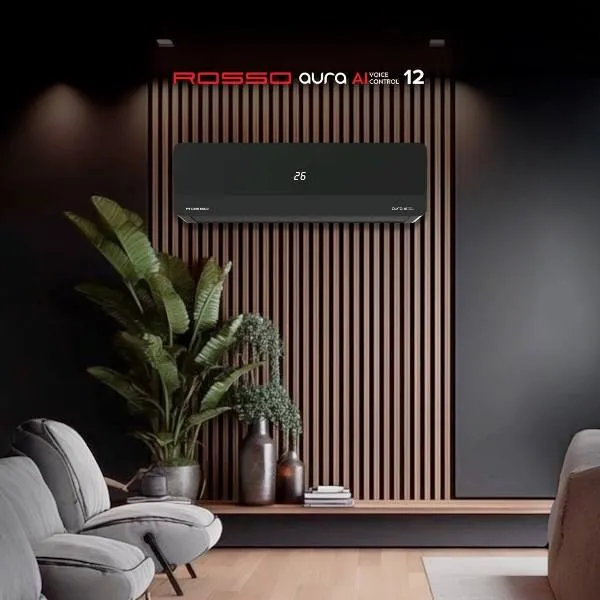 Konditsioner Rosso AURA AI 12 Voice Control, qora