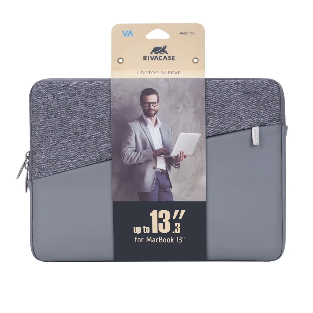 Noutbuk uchun g‘ilof RivaCase 7903 grey 13.3" (4260403573419)