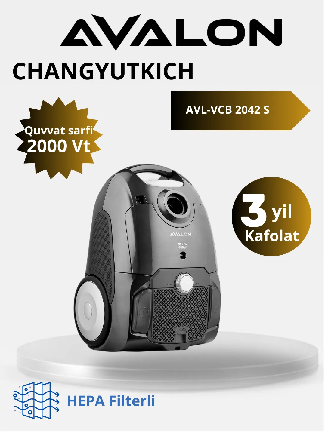 Changyutgich Avalon VCC-4135, kulrang