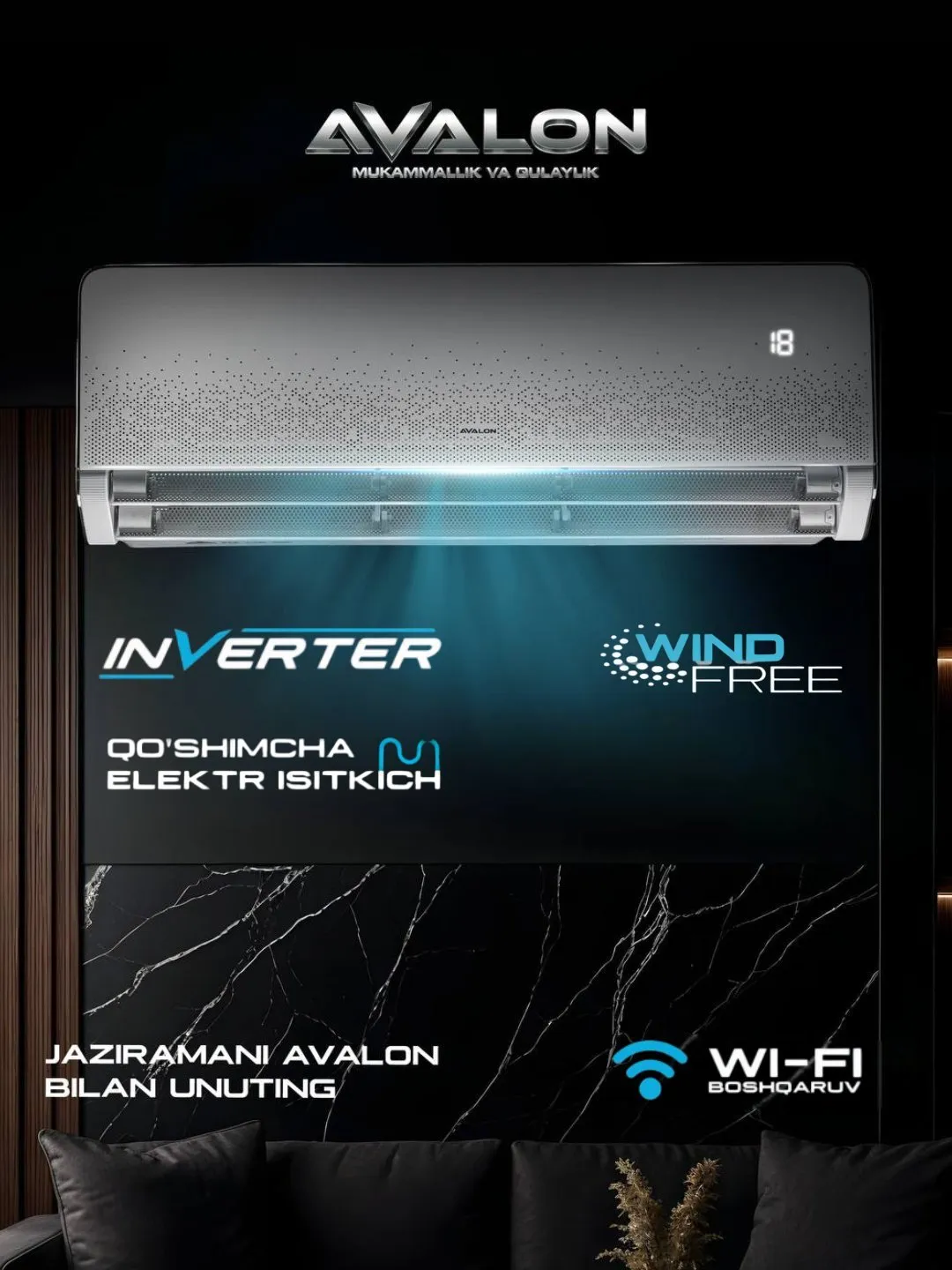 Konditsioner Avalon AVLSIQ1AW12BE, oq