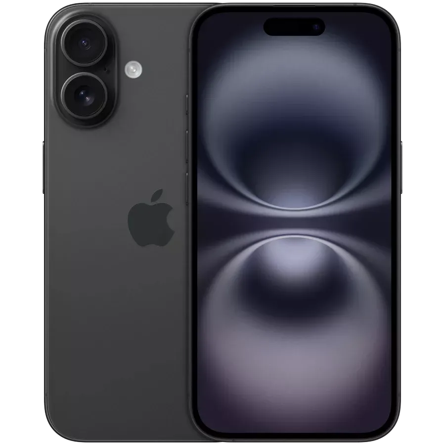Smartfon Apple iPhone 16 128 GB (nanoSim/eSim), qora