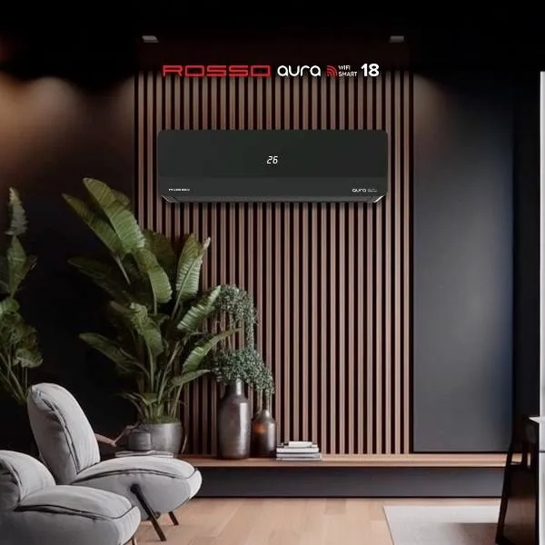 Konditsioner Rosso AURA 18 TEN Wi-Fi SMART, qora