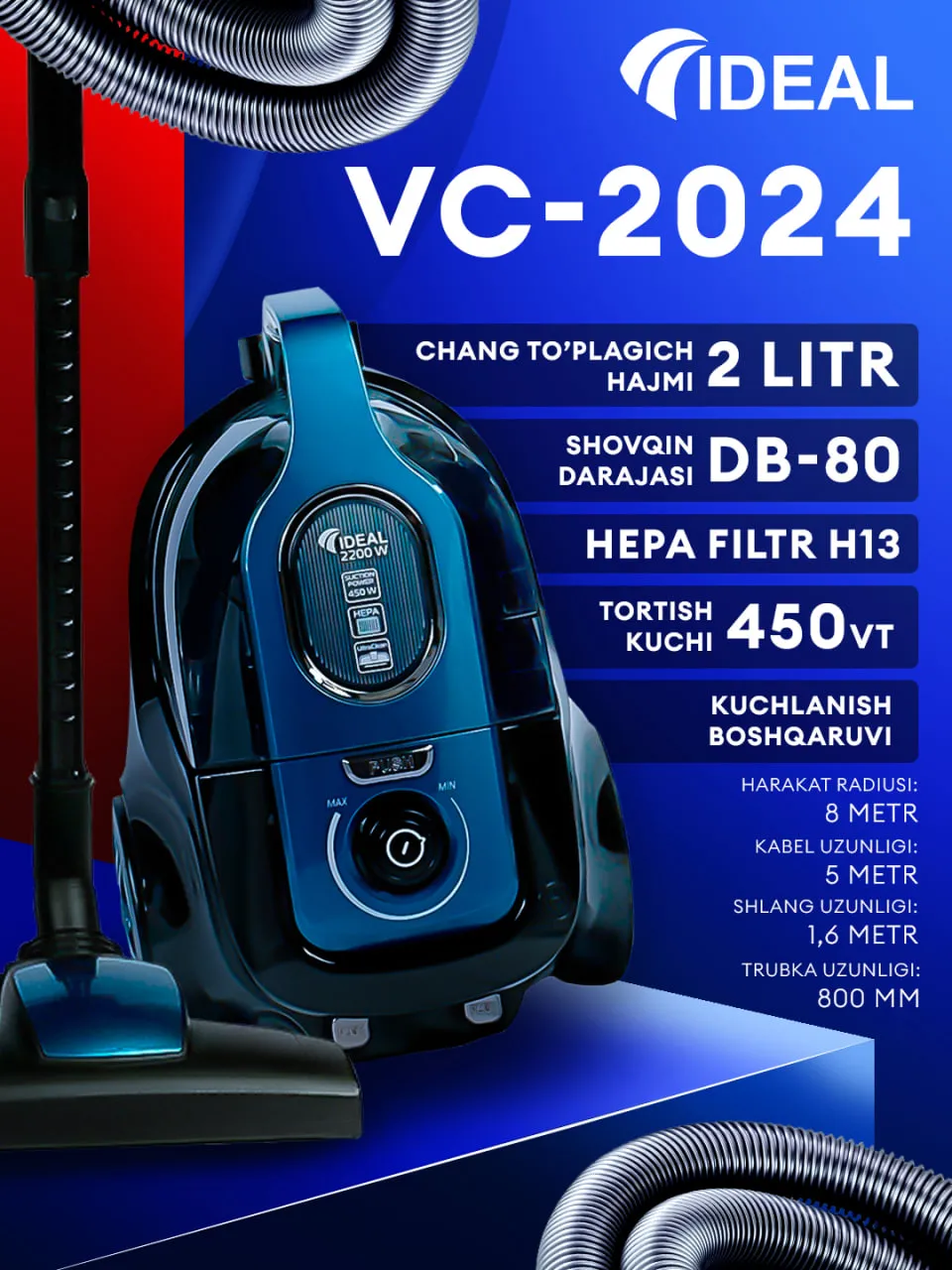 Changyutgich Ideal VC-2024, ko'k