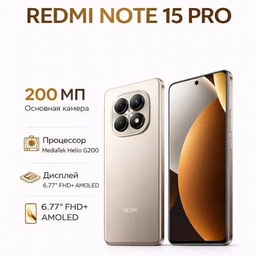 Smartfon Xiaomi Redmi Note 15 Pro 12/512 GB, Titanium Color