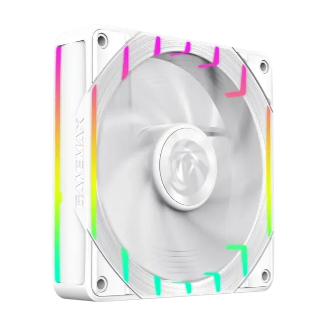 kKorpusi ventilyatori GameMax Tornado T12 A RGB, White