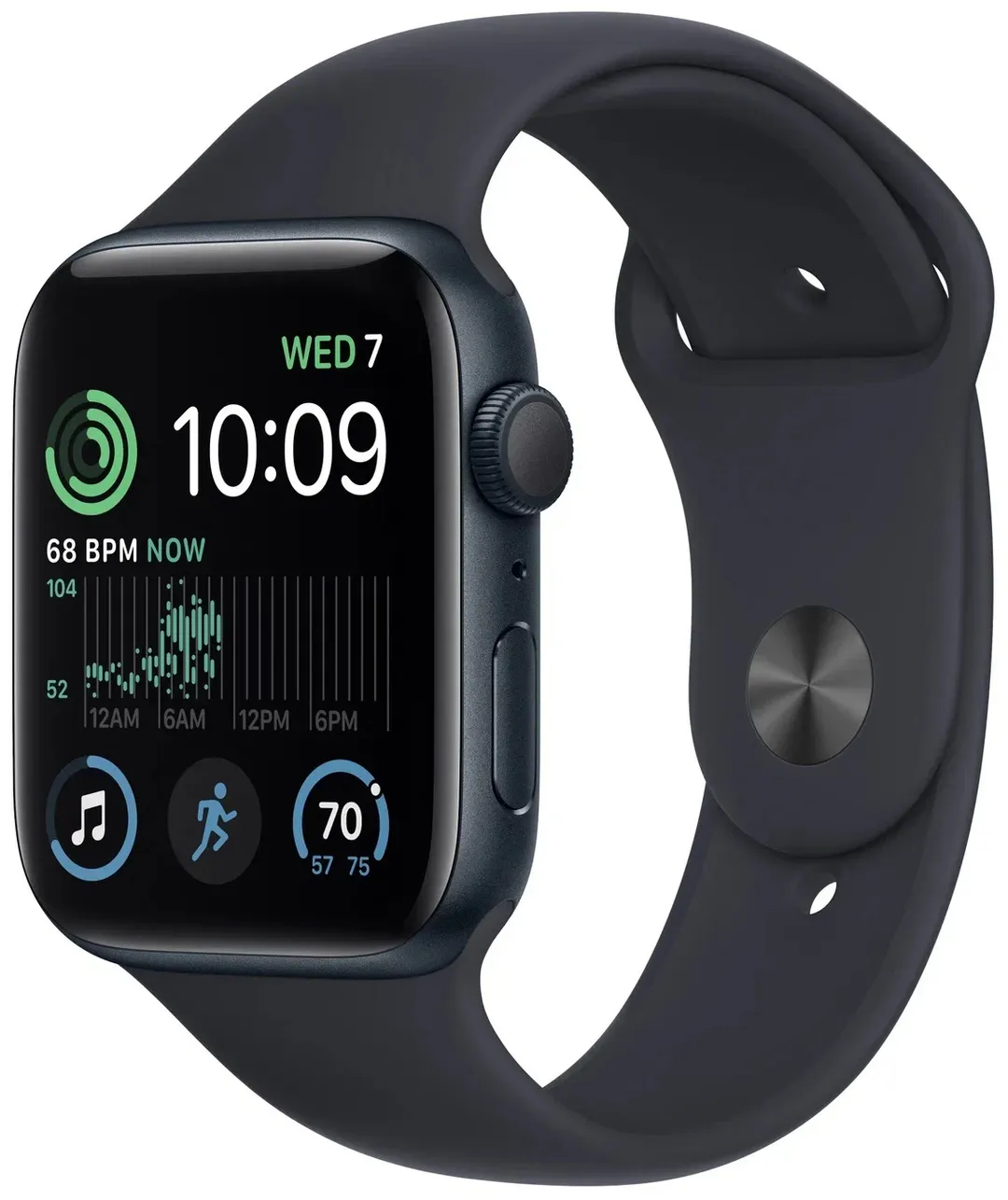 Aqlli soat Apple Watch SE 2 44 mm, qora