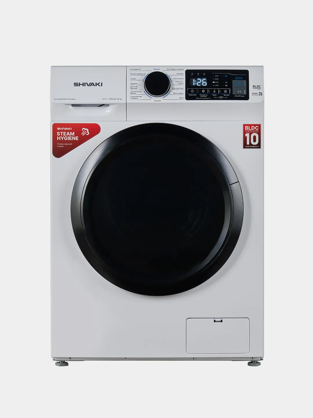 Kir yuvish mashinasi Shivaki SHIV-WM1106 W, oq