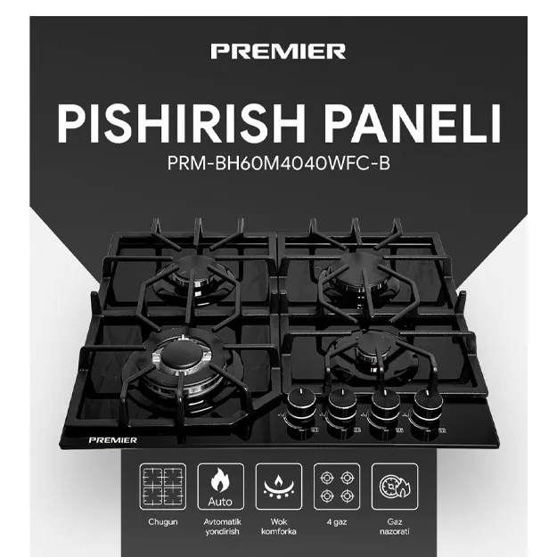 Barochnaya panel Premier PRM-BH60M4040WFC-B Qora