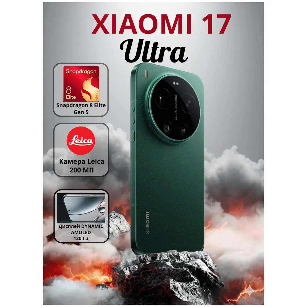 Smartfon Xiaomi 17 Ultra 16/512 GB, Starlit Green