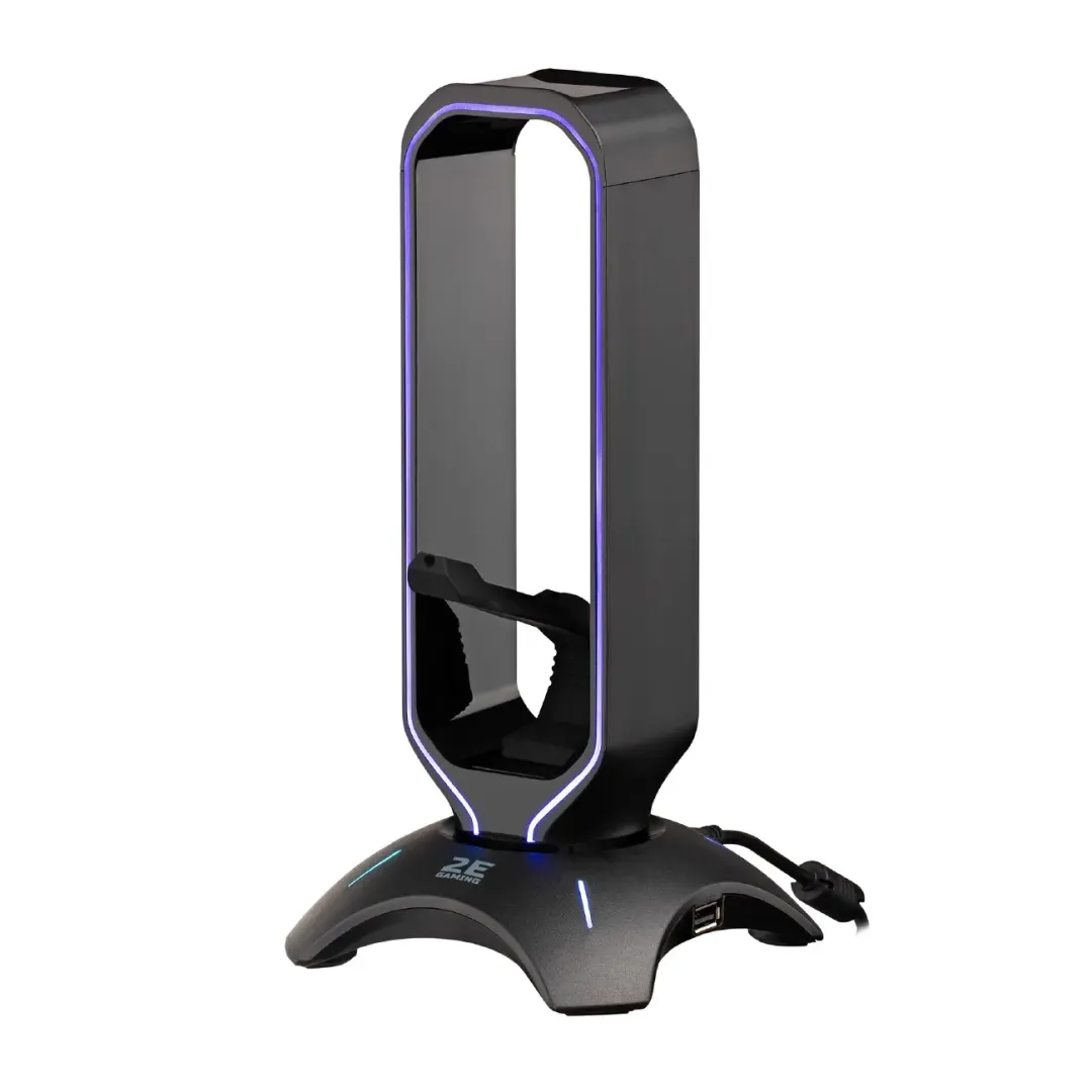 Podstavka 3v1 dlya igrovix naushnikov (plastikovaya) 2E GAMING GST330 Headset Stand 3in1 RGB…