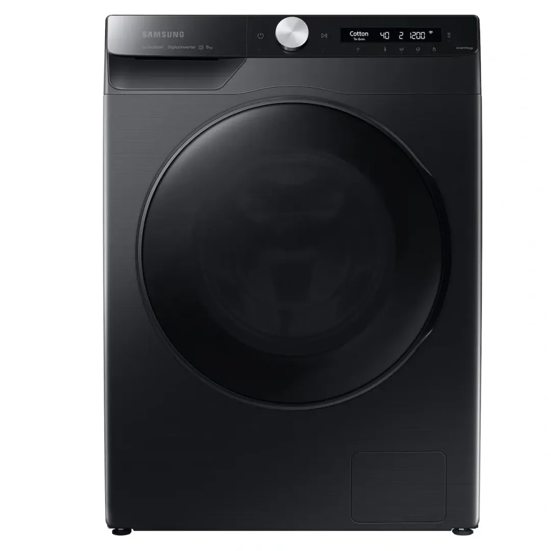 Kir yuvish mashinasi Samsung WW80AG6L28BBLD 8 kg, qora