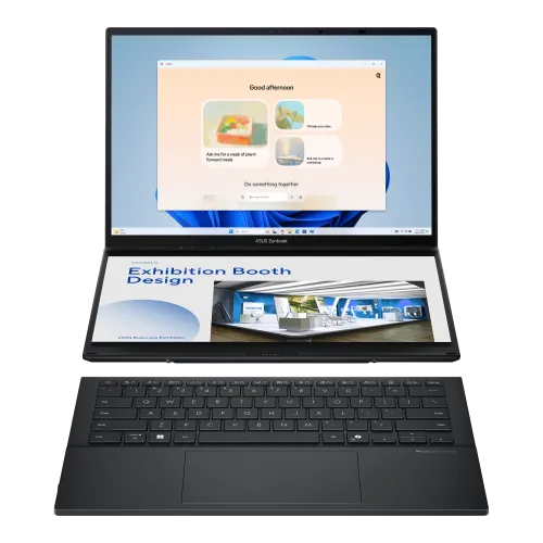 Noutbuk Asus Zenbook DUO (UX8406CA-PZ166X) / Ultra 9-285H / 32 GB / SSD 1 TB / 14", qora