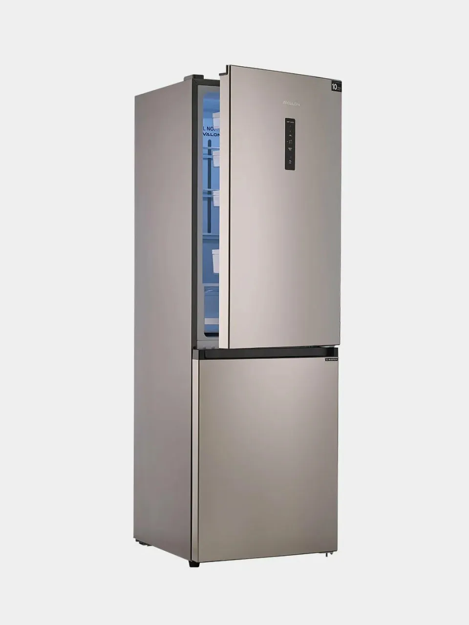Muzlatgich Avalon 2k-FB350E, kulrang metallik