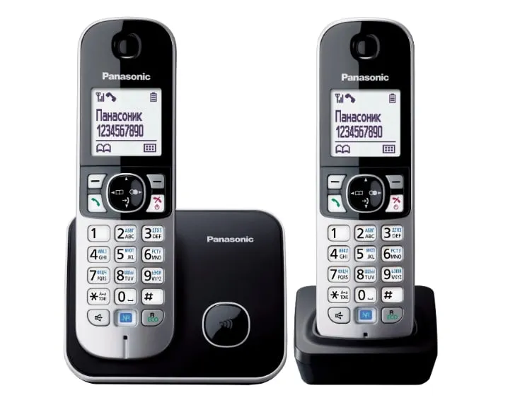 Radiotelefon Panasonic KX-TG6812UAB, chyornoseriy