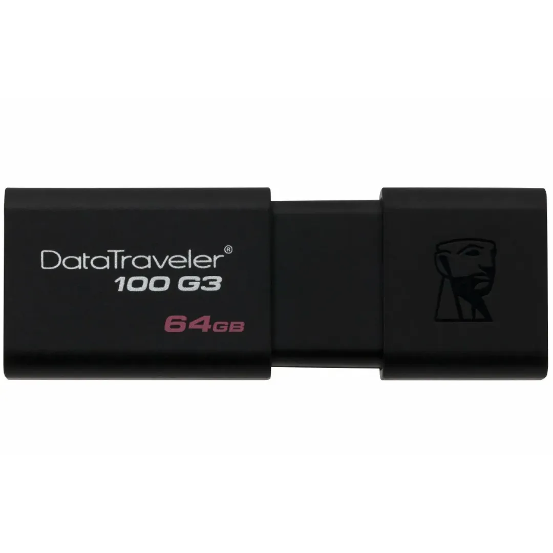 Flesh Nakopitel Kingston DT100G3 USB 3.0 64GB-3P