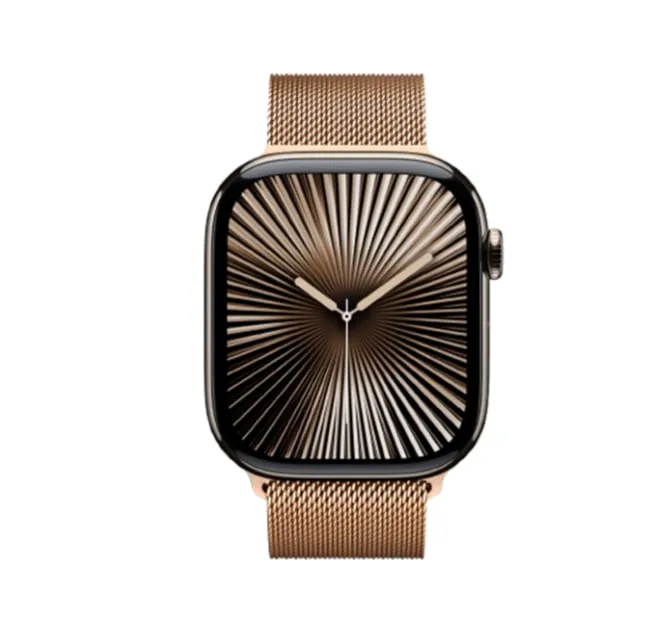 Aqlli soat Apple Watch Series 10 42 mm With Milanese Loop, Gold Titanium