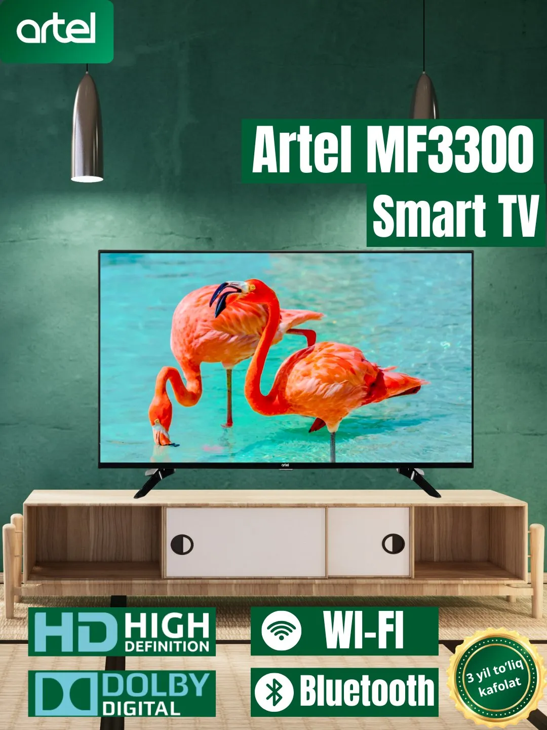 Televizor Artel A50MF3300, qora