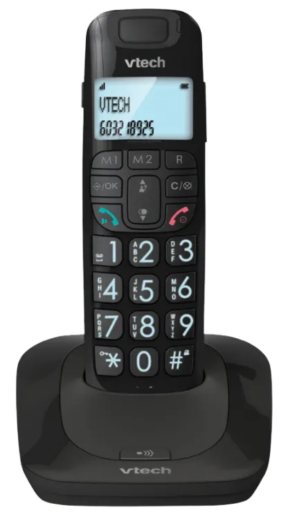 Radiotelefon Vtech DECT LS1500-B, qora