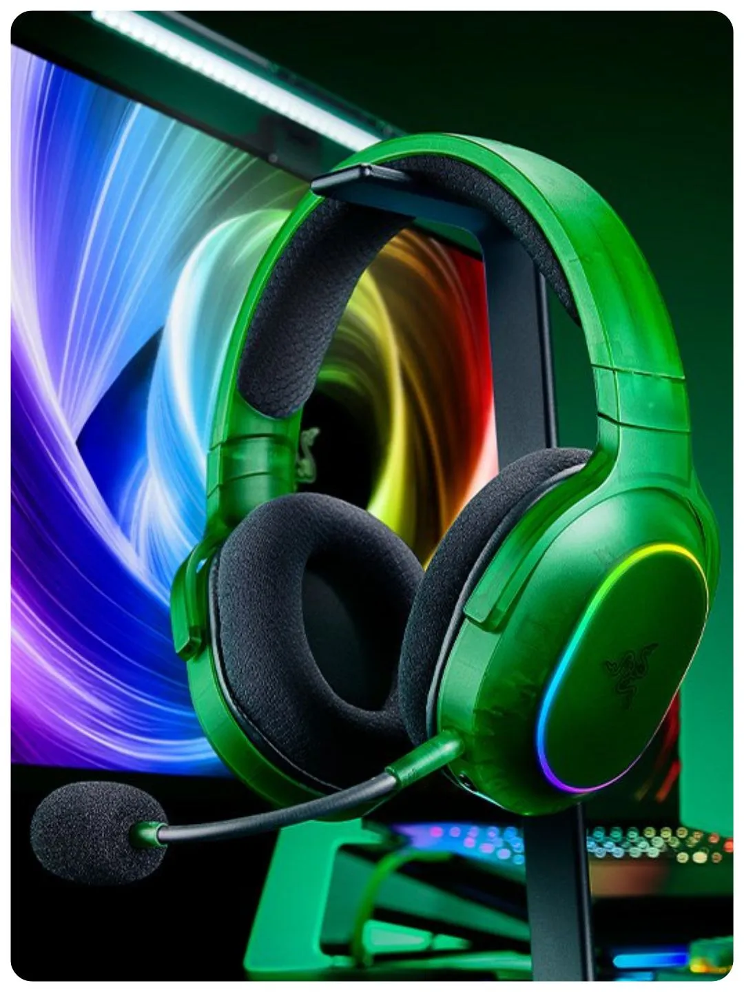 Polnorazmernie quloqchinlar Razer Barracuda X Chroma Phantom Green Ed, yashil