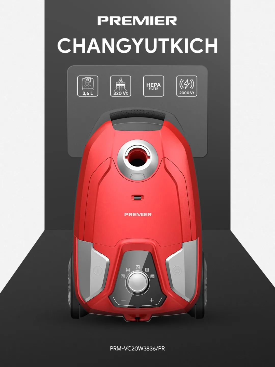 Changyutgich Premier PRM-VC20W3836/PR, qizil