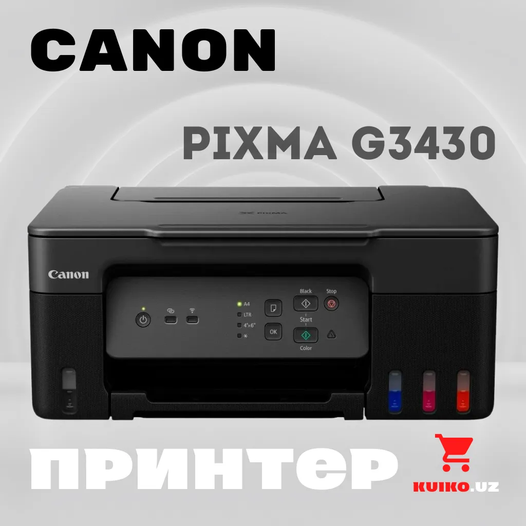 Printer Canon PIXMA G3430, qora