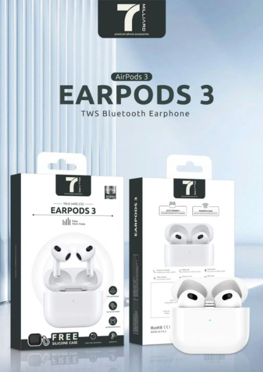 Quloqchinlar True Wireless 7 Millard Earpods 2, oq